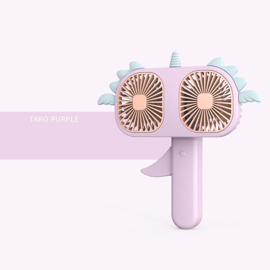 Mini Portable Fan Manual Hand Pressed Handheld Fan Double Head Personal Cooling Fan for Travel Office Outdoor Women Men Kids