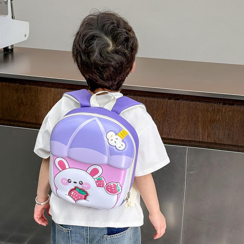Backpack Childrens Rabbit Cartoon Bag Zipper Style Adjustable Strap Shoulder