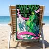 Ultra-Soft Beach Towel with Wicked Theme,Ideal for Pool - Camping, Diving - Perfect Travel Essential, Vibrant Beach Towel.