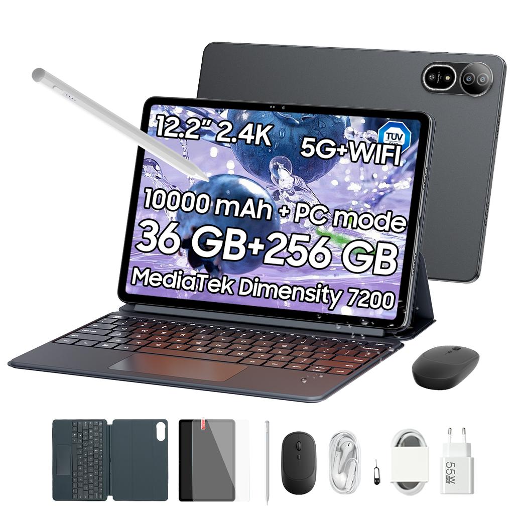 Blackview MEGA 12 5G Tablet 12.2 Inch 120Hz 12GB RAM 256GB ROM Android 16