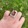 Zultanite Stone Men's Ring – Turkish Handmade 925 Sterling Silver Color Changing Stone Ring, Unique Men's Jewelry Piece Perfect Gift for Him