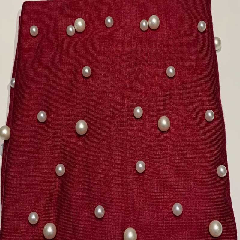 New Elastic Muslim Women Jersey Hijab Cotton Twist Turban Caps Female Head Scarf Wraps Pearls Turbante Mujer India Hat