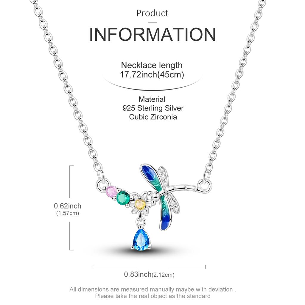 New 925 Silver Necklace Zircon Heart Butterfly Simple Necklaces For Women Anniversary Birthday Jewelry Gift Female