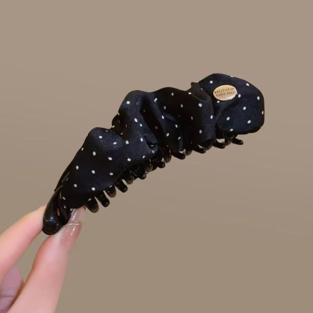 

Satin Banana Clip Korean-style Ponytail Clip Fashion Hair Claw Clips Adds Volume To Hair чёрный