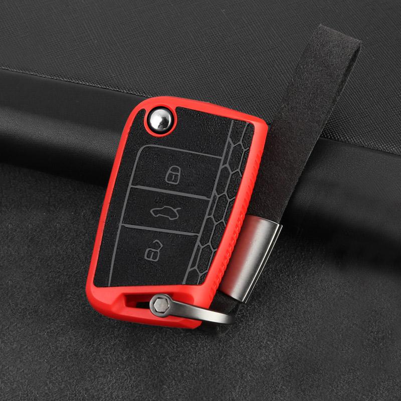 AEXYVP1 For Volkswagen VW Golf 7 Mk7 Tiguan MK2 Polo Seat Ibiza 6J Leon 5F FR MK3 Skoda Kodiaq Octavia 3 A7 Car Key Case Cover