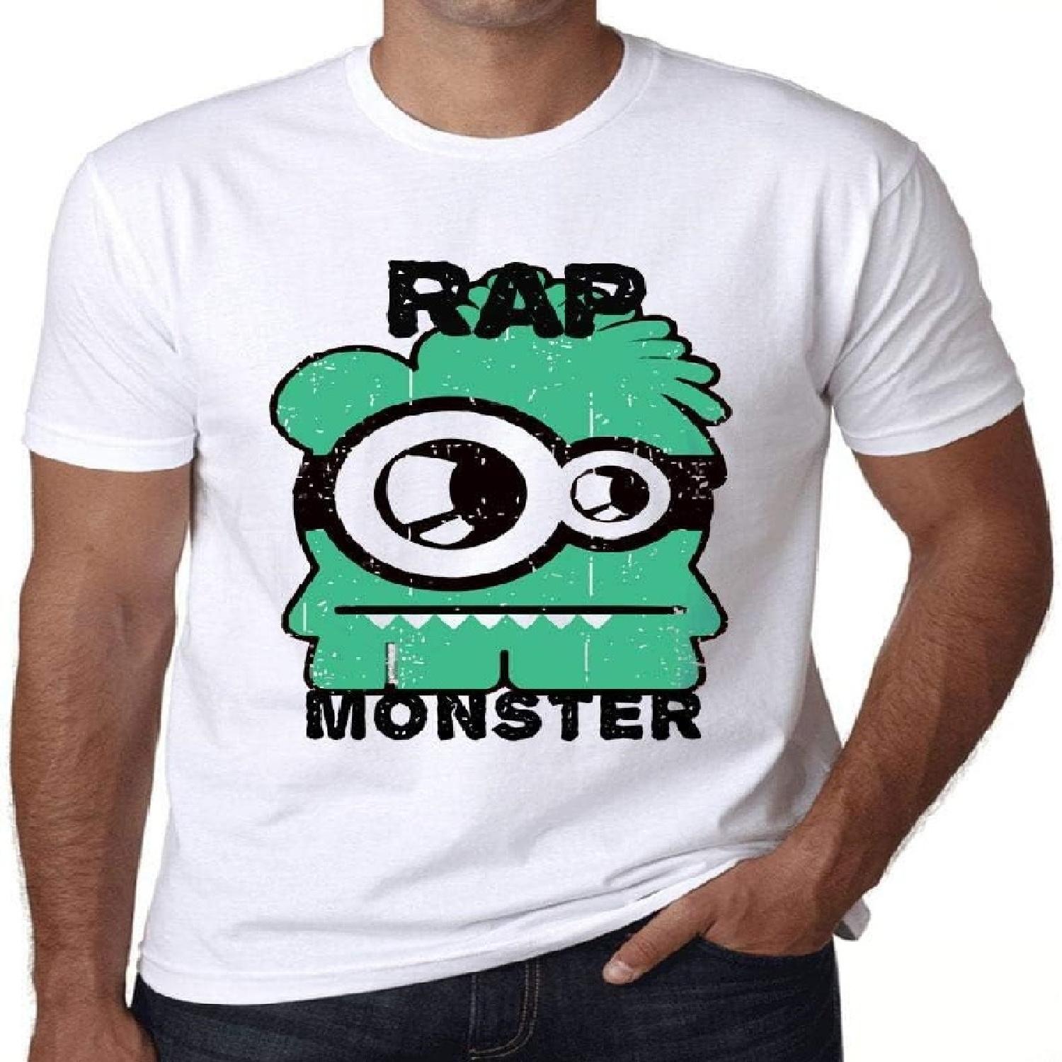 

ONE IN THE CITY Men s Graphic T-Shirt Rap Monster Eco-Friendly Limited Edition Short Sleeve Tee-Shirt Vintage Birthday Gift Novelty White M XXXXXL білий