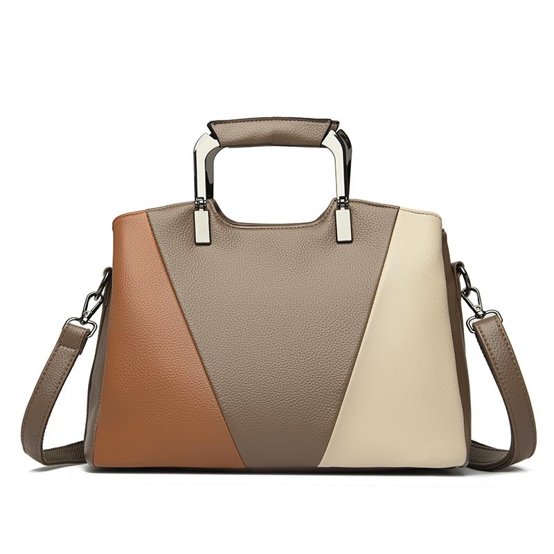 

Fashion Splicing Women Handbag Luxury Handbag Women Bags Designer Large Capacity Shoulder Crossbody Bag Female Casual Tote Bag