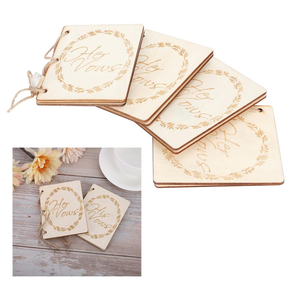 2er Set Hochzeitsheft Jubiläumsbücher Notizbuch Foto-Requisiten Dekoration Geschenk