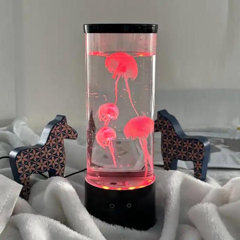 9-Inch LED Jellyfish Lamp - Colorful Home Decor Night Light