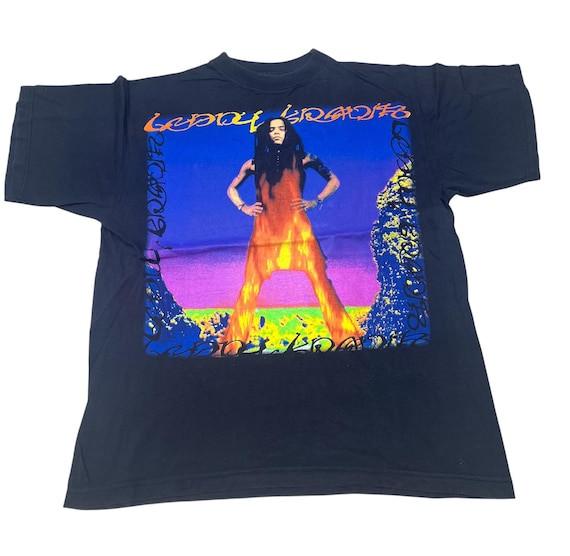 Vintage Lenny Kravitz Classic Guitar Vibe Full Size Tee VA570 Unisex T-Shirt XL