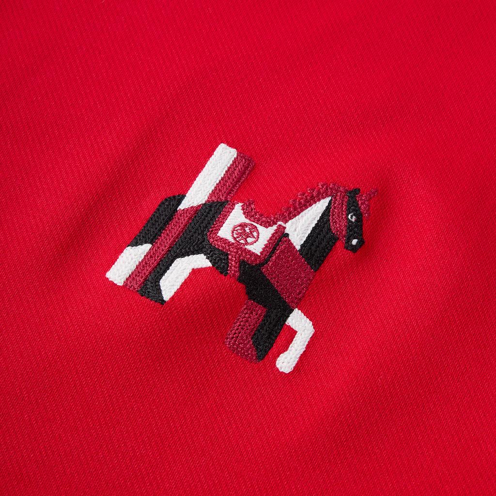 Adidas X Hla Year Of The Horse Spring Festival Collaboration Commemorative Edition Crewneck Pullover Long Sleeve Sweatshirt Men Sweatshirt LF5230