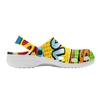 Printed EVA Clogs for Beach Pool Garden Lightweight Breathable Slip On Shoes Women Men Home Bathroom Sandals Home Outdoor Use
