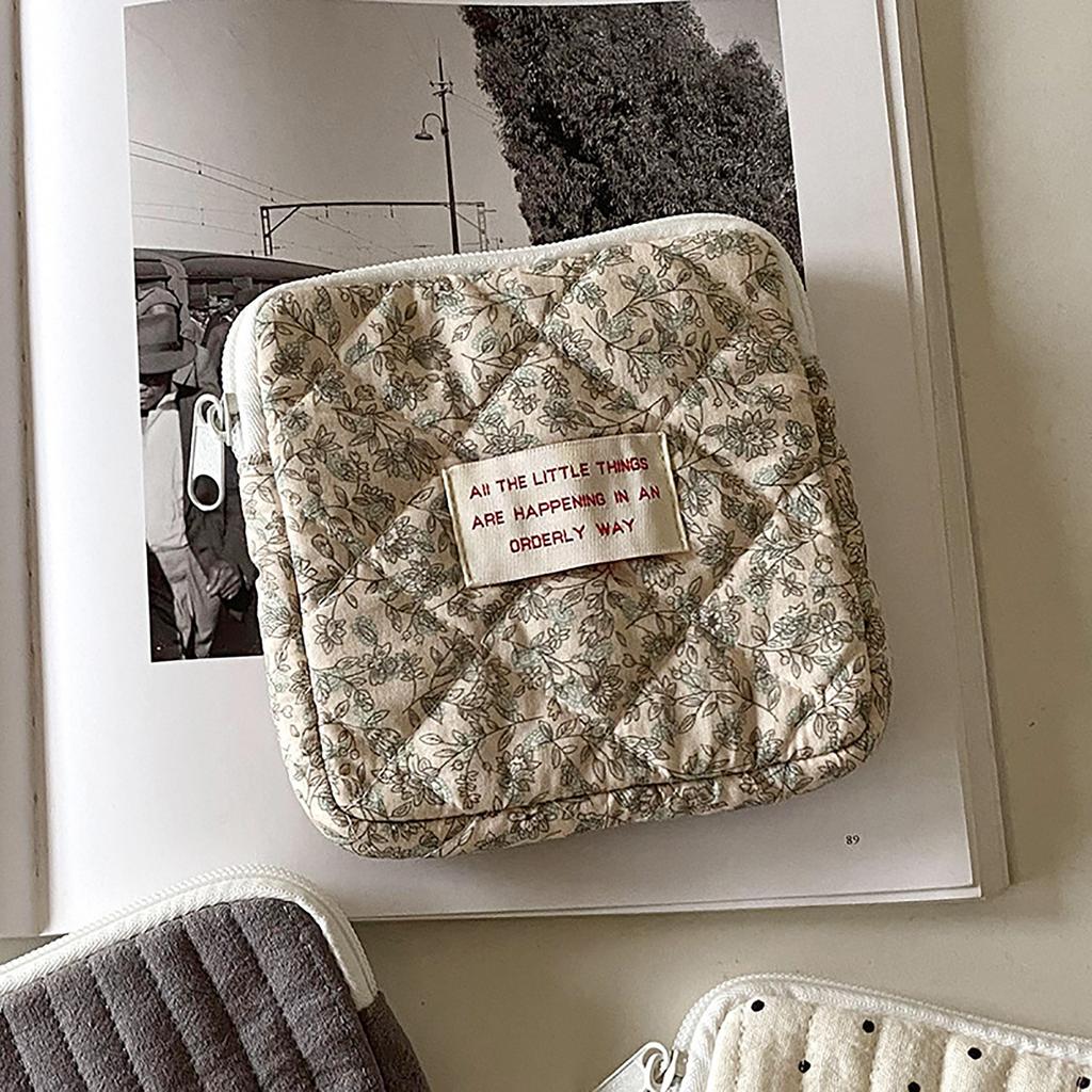 Damen Hygienebinden Aufbewahrungstasche Tragbarer Kosmetik Lippenstifte Aufbewahrungs-Organizer Reise Kopfhörer Münzbeutel Taschen für Frauen Mädchen