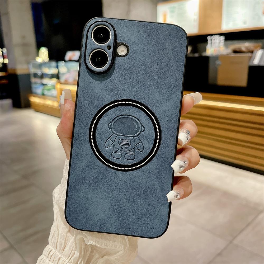 Applicable To IPhone16Promax Magnetic Phone Case Astronaut 13/14 Apple 15 Protection Case