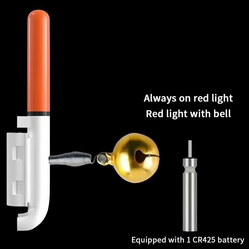 1/2Pcs Electronic Fishing Light Stick Rod Bell Luminous Fishing Float Led Usb Charge Fish Bite Alarm Tackle