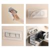 Hair Dryer Holder Water Proof ABS Wall Mounted Adhesive Blow Dryer Rack for Combs Hairpins Hair Dryer Nozzles