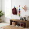 7Pcs Screw Installation Colorful Wall Hook Strong Bearing Waterproof Hanging Clothes Hook Moisture-proof Wall Mounted Hook
