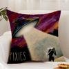 Band P-Pixies Cushion Cover Premium Comfort Reversible Pillow Cover - Dual - Use Design for Home & Car