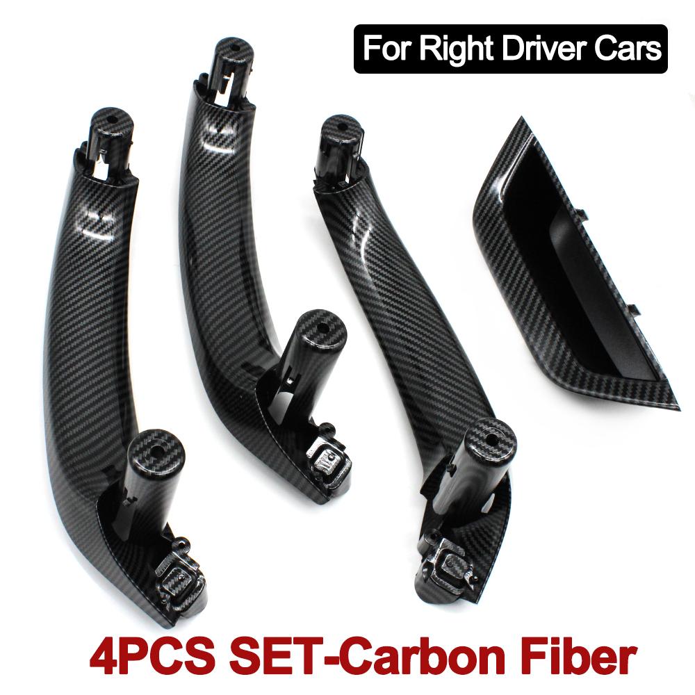 LHD RHD Auto Kohlefaser Innentür Zuziehgriff Armlehnenverkleidung Zierleiste Für BMW X3 X4 F25 F26 2010-2016