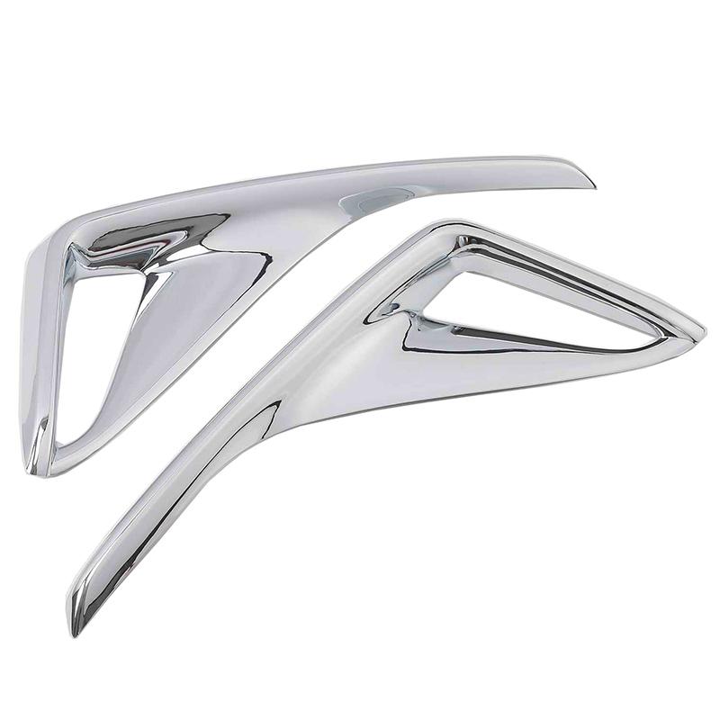 Für Toyota CHR C-HR 2017 2018 Auto ABS ABS Chrom rot Abdeckung Trim vorne und hinten Schwanz hinten Nebelscheinwerfer Lampe Rahmen Stick Teil