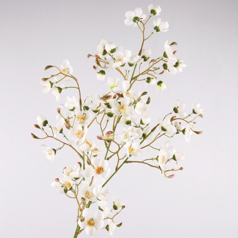 Fake Floral Artificial Pear Flowers Plum Blossom Real Touch Simulation Pear Blossom Realistic Artificial Faux Flower Branch