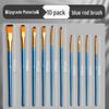Gouache, Oil, Acrylic & Watercolor Brush Set — Nylon Hair Brushes for Art Students & Children