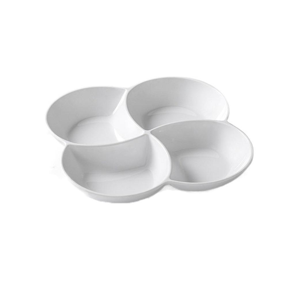 Melamine Appetizer Plates Imitation Porcelain Snack Serving Platter Food Serving Tray  Dessert