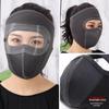 Máscara Facial Corta-vento para Ciclismo de Inverno com Óculos - Lã Respirável para Homens e Mulheres