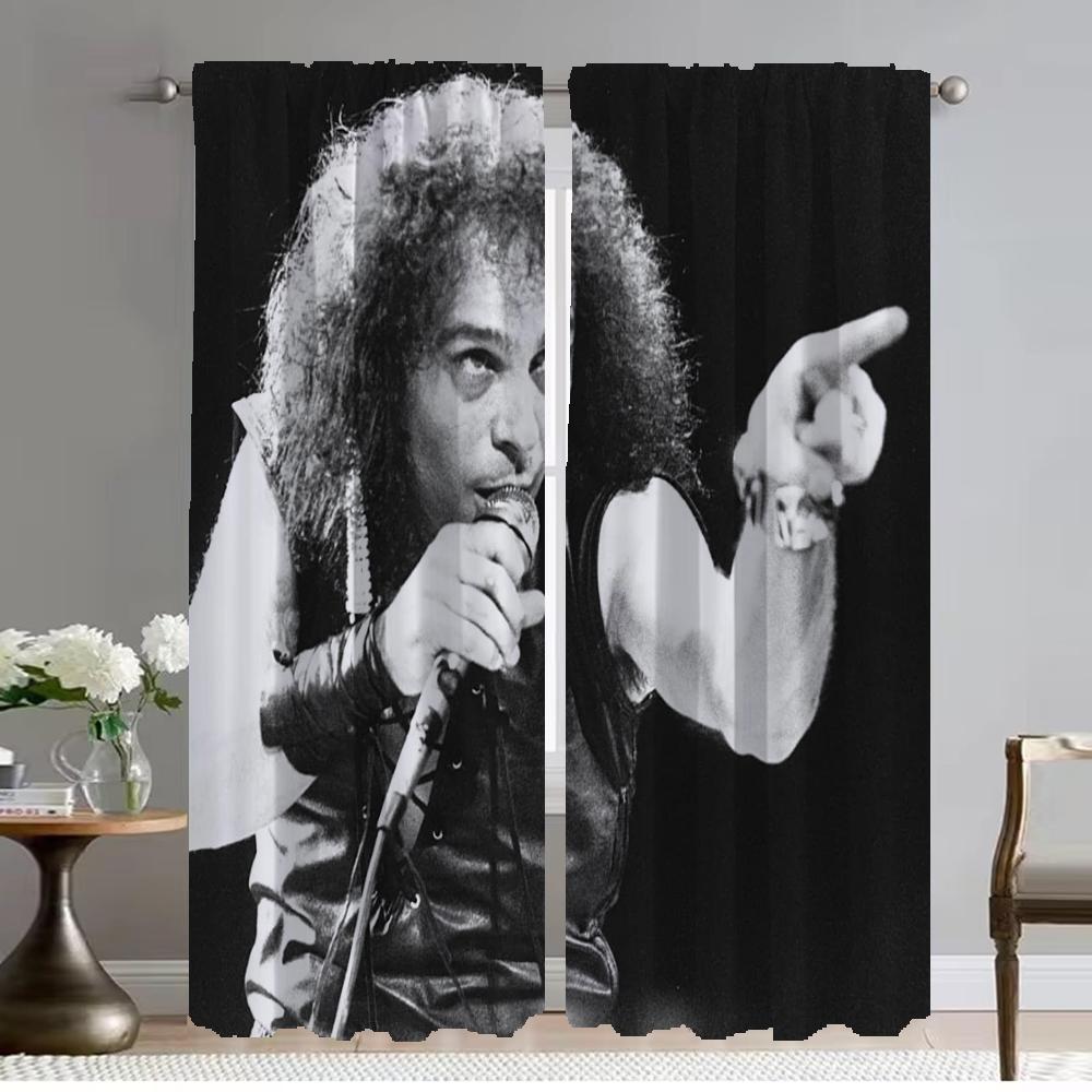 Curtains for Bedroom Rock-DIO Window Curtain for Room 2 Panel Shades Partition Home Interior Curtains Halloween Decoration Child
