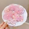 10Pcs Children's mesh flower hair loop with good elasticity, baby tie headband, princess headwear, cute girl elastic band