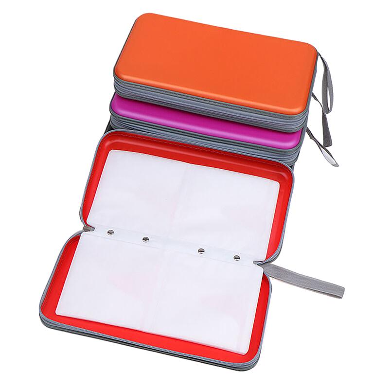 80Sheets Cd Dvd Carry Case Cover Disc Storage Holder Cd Sleeve Wallet Album Hard Box Plastic Cd Pack Disc Dvd Disc Pack