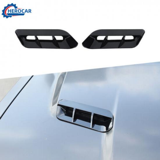 ABS Black Hood Scoop Air Intake Vent Trim Cover Decor For Dodge Challenger 2015+