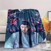 1Pc The Untamed Print Flannel Blanket, High quality Comfortable for All Seasons, Home Decor, Warmth and Comfort, Perfect for Christmas Gifts