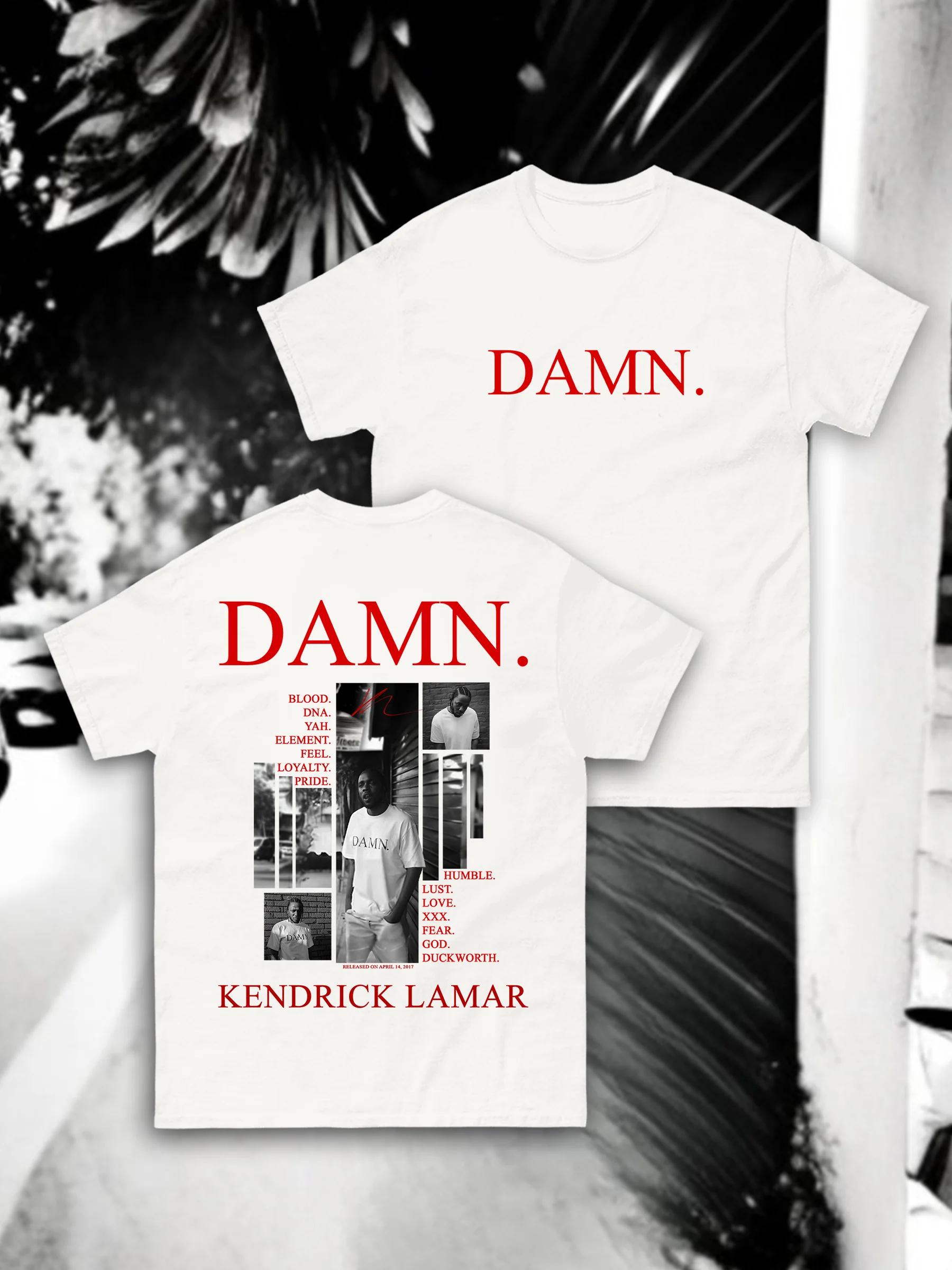 

2026 Rapper Damn Kendrick Lamar Tshirt Pglang Mr Morale The Big Steppers Album Unisex Women Cotton Tee Shirts Hip Hop Streetwear S