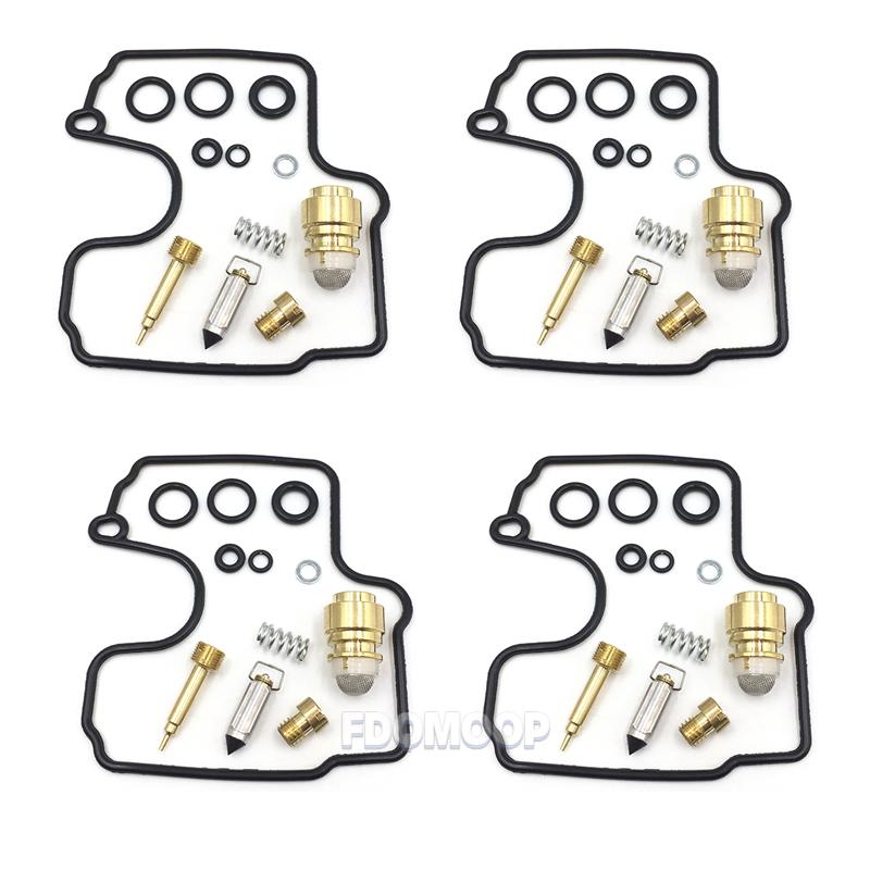 4x Carburetor Carb Repair Rebuild Kit Fit for Yamaha YZF-R1 YZF R1 ZX6R 1998 1999 2000 2001 Set Parts