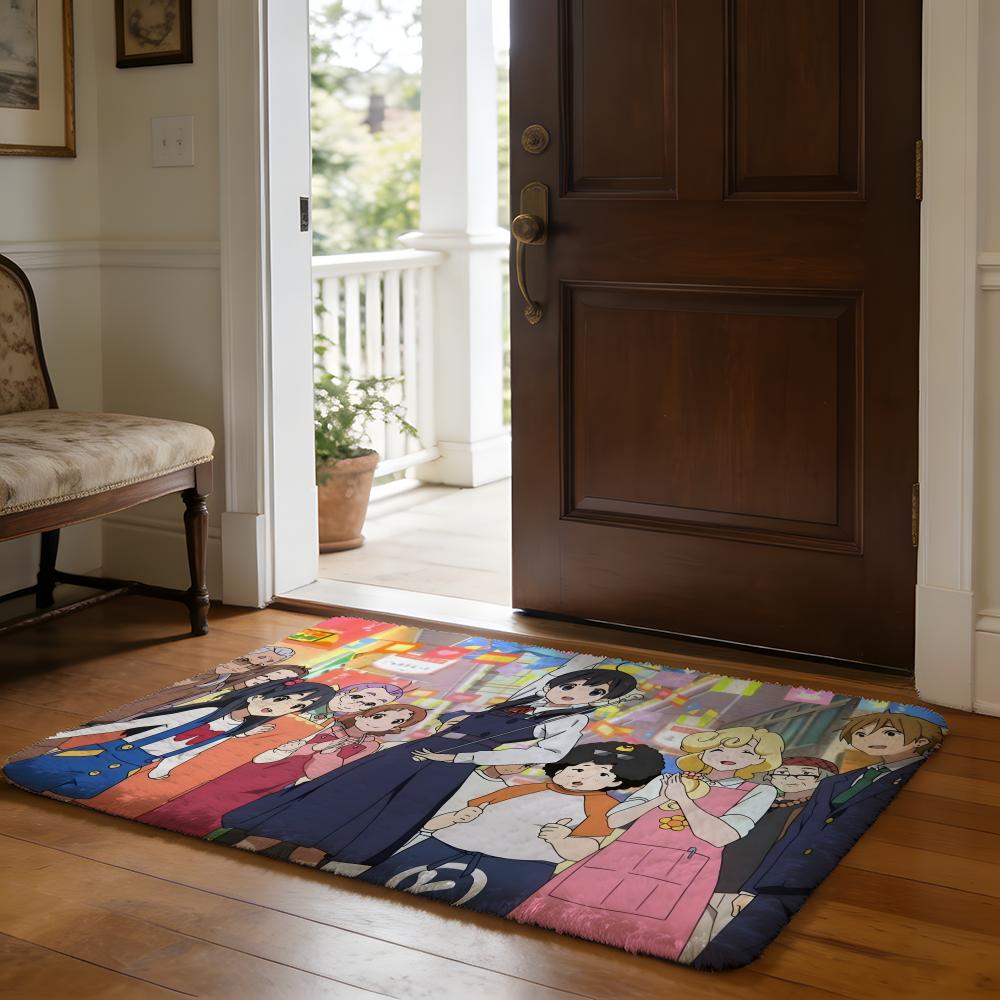HHoshino Ai Fußmatte Weiche Flanell-Absorptionsmatte Rutschfester Teppich Zuhause Schlafzimmer Badezimmer