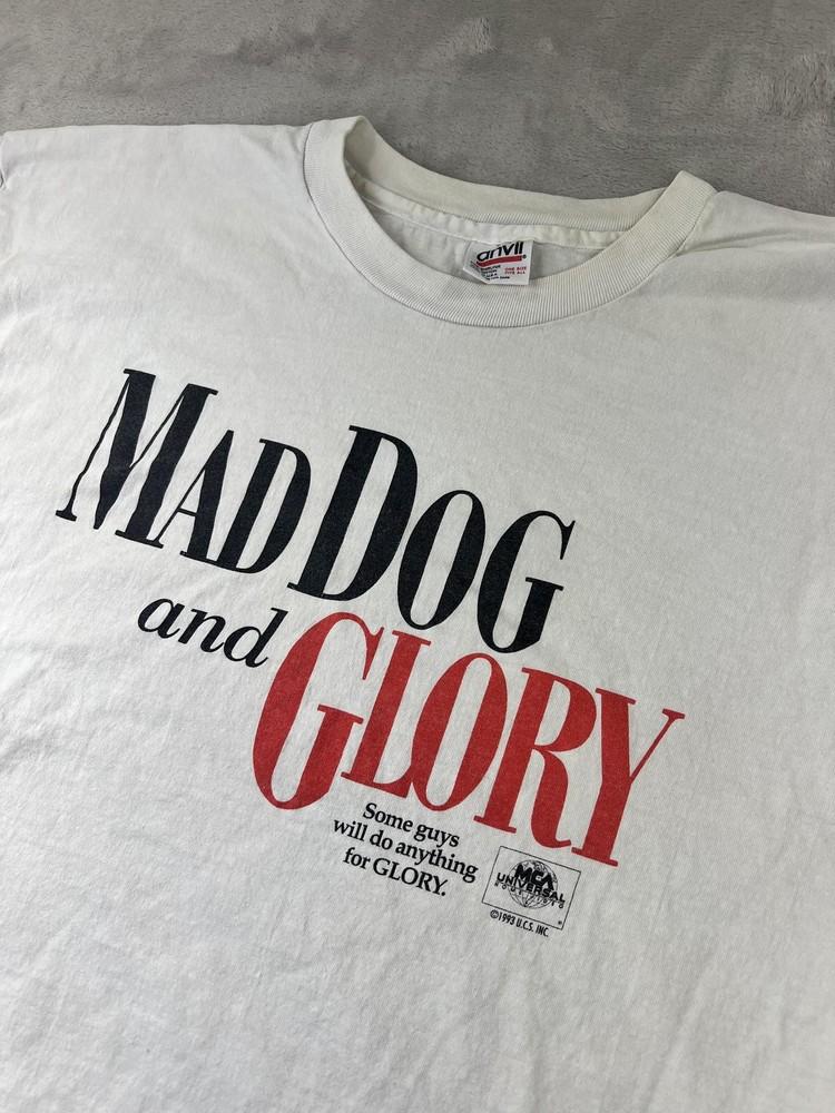 

Vintage 90s Mad Dog and Glory Shirt Men#039s LXL White Movie Promo Tee USA 1993 Unisex T-Shirt S