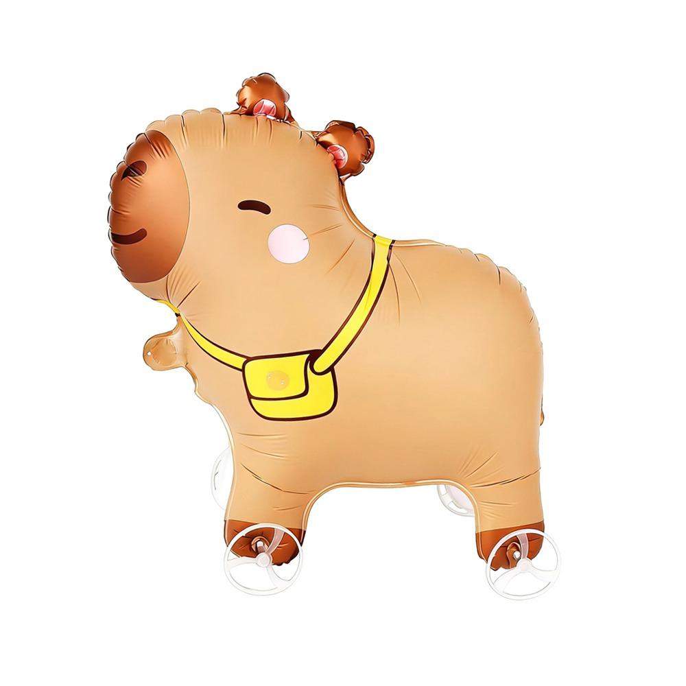 Drawing Foil 4D Dinosaur Balloons With Wheels Foil Balloons With Wheel Birthday Festivity