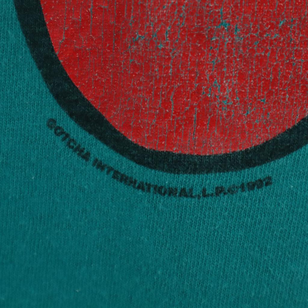 GOTCHA 90s Old Short sleeve T-shirt Turquoise Men's Used