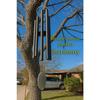 30.5 inch Big Wind Chimes for Home Balcony Positive Energy- Positive Energy Items (Black 6 Pipe Wind Chime) (Silver Black)