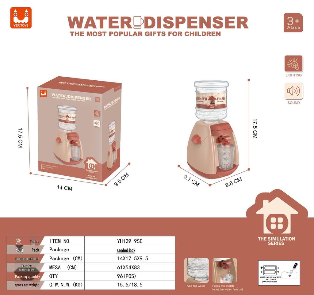 Kinder-Spielhaus Mini-Haushaltsgeräte: Elektrische Waschmaschine, Küchensimulation, Lichter, Reis- & Saft-Spielzeug