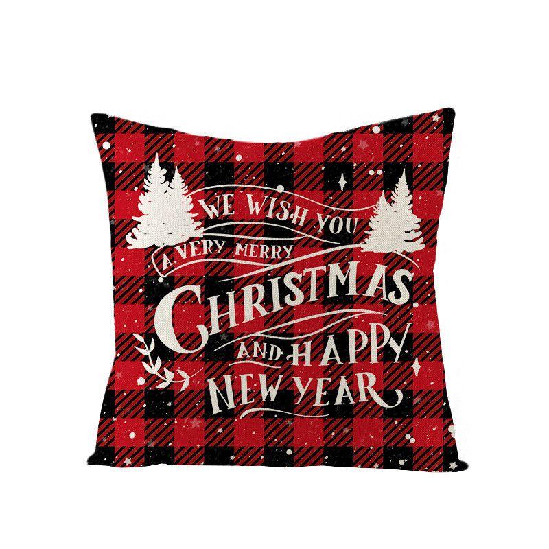 

Рождественская подушка 18 Чехол Наволочка Хлопок Лен Рождество Дом Диван Декоративная Christmas