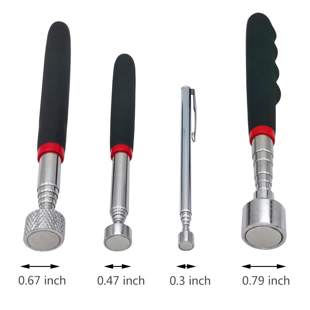 Universal Telescopic Undercarriage Inspection Mirror with Light for Car Repair