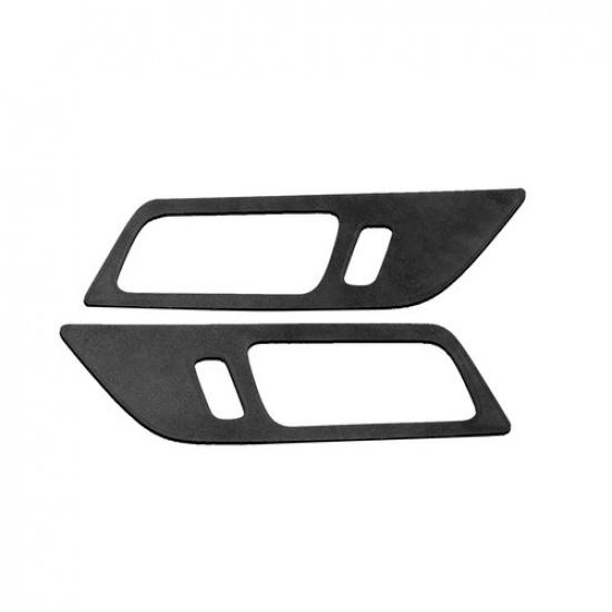 Inner Door Handle Bowl Panel Cover 2PCS For Ford Mustang 2024-25 GL Black Suede