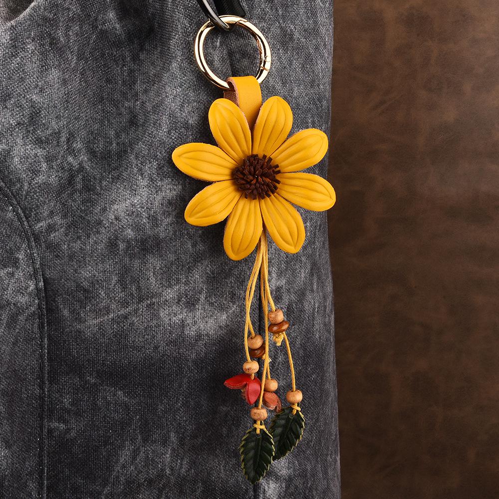 Elegant Cat's Eye Stone Heart Keychain Pendant for Couples - Metal Car Key Chain