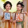 Retro Handmade Photo Album DIY Bamboo Woven Painting  Festival Decoration