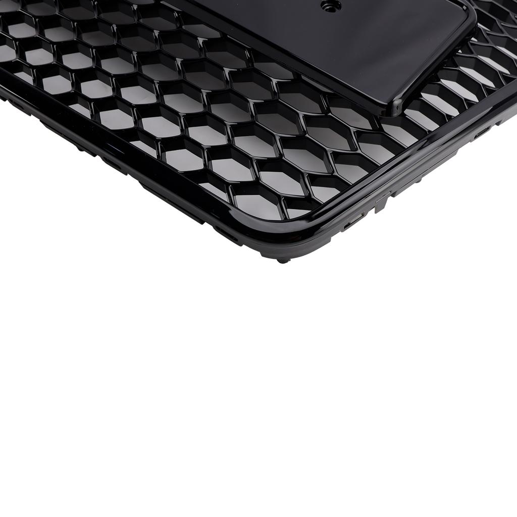 Black Front Honeycomb Bumper Grill Grille Fit A6 C6 2008-2011 Facelift