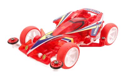 Tamiya Mini 4WD Speciální projektový produkt Super Mini 4WD Astro Boomerang Čirá červená Speciální 1 95274 (Super podvozek)