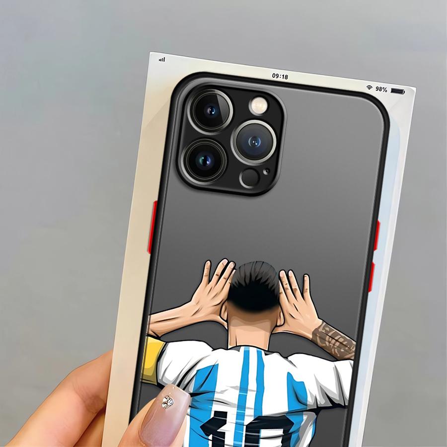 FootBall Number 7 Funda Back Phone Cover Case for iPhone 17 Pro Max 14 12 11 16 Plus 7 8 SE 15 XS XR Air 13 Mini