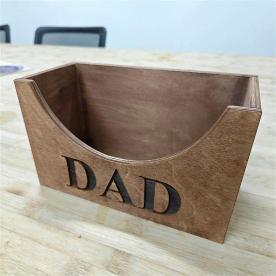 Wooden Hat Holder Dad Letter Engraved Men Hat Holder Baseball Hat Rack Stand Organizer Hat Box Gift Dad Grandpa Father's Day Gift
